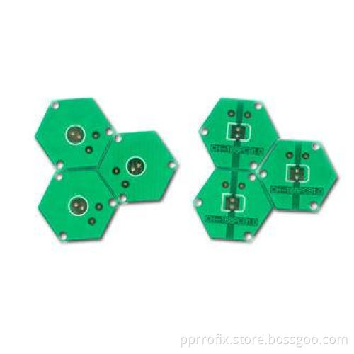 Green Single layer 1OZ HASL Prototype PCB Boards FR4 Quick